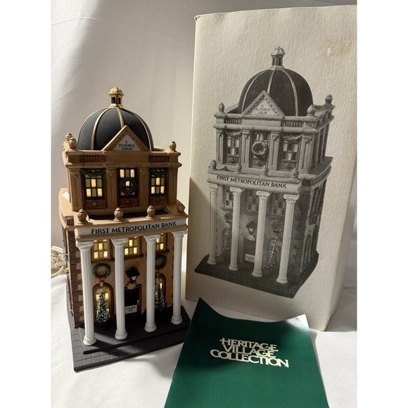 Department 56 Other - Dept 56 Christmas In The City  First Metropolitan Bank With Box